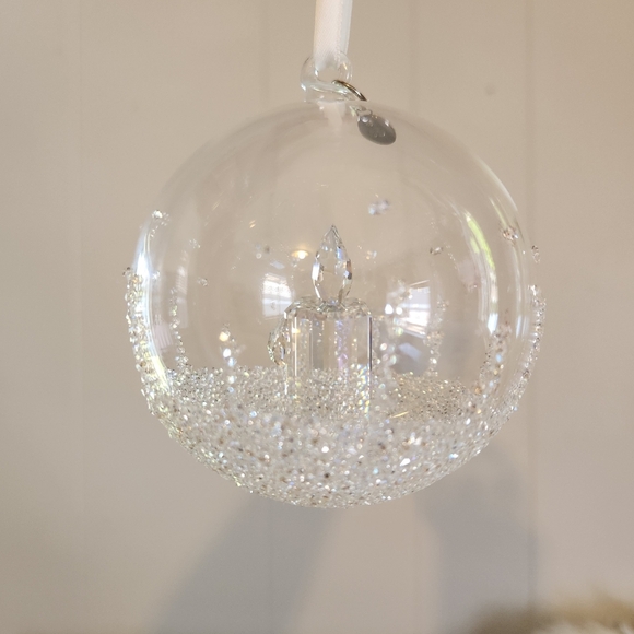 Swarovski Christmas Ball Tree Ornament Annual Edition 2017 MINT #5241591 Candle - Picture 4 of 10